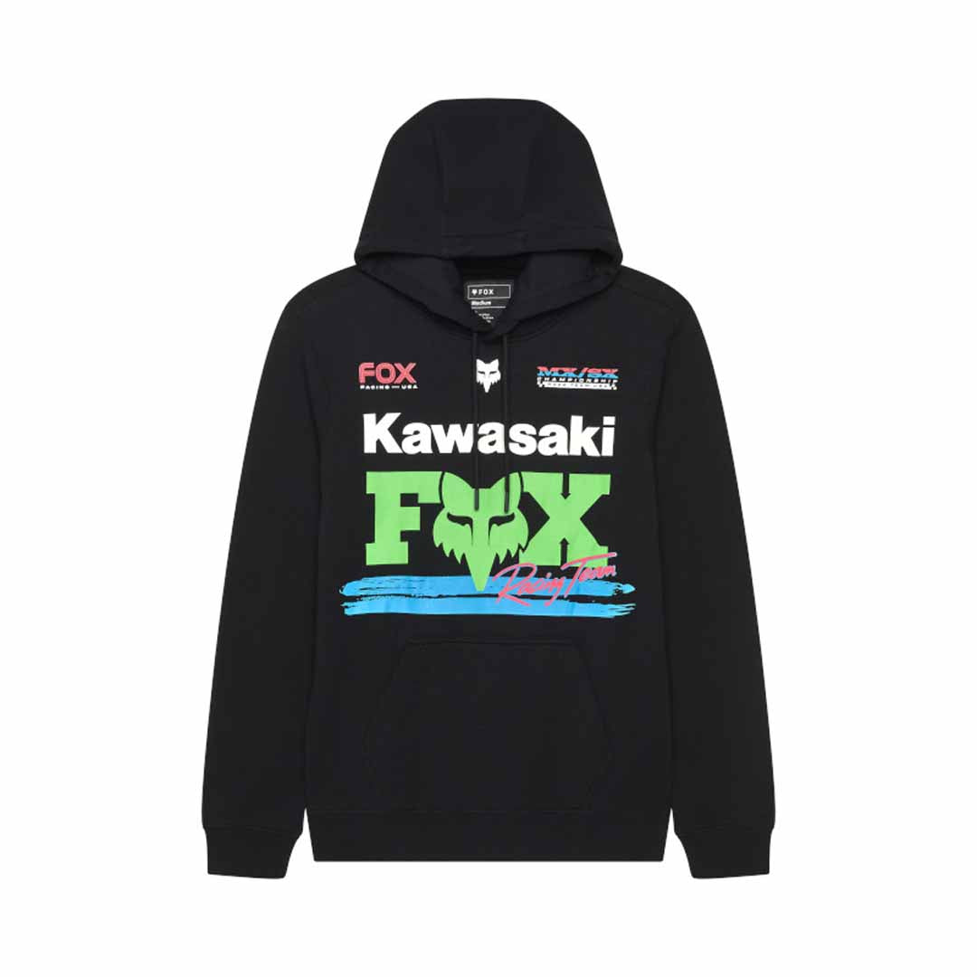 Fox Mens Kawasaki Pullover Hoodie (2025) in Black