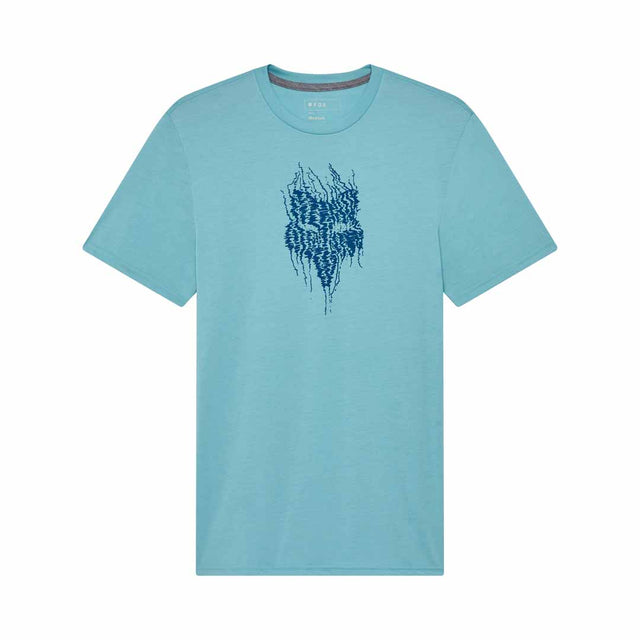Fox Mens Bark Tech Tee (2025) in Vintage Wash Blue