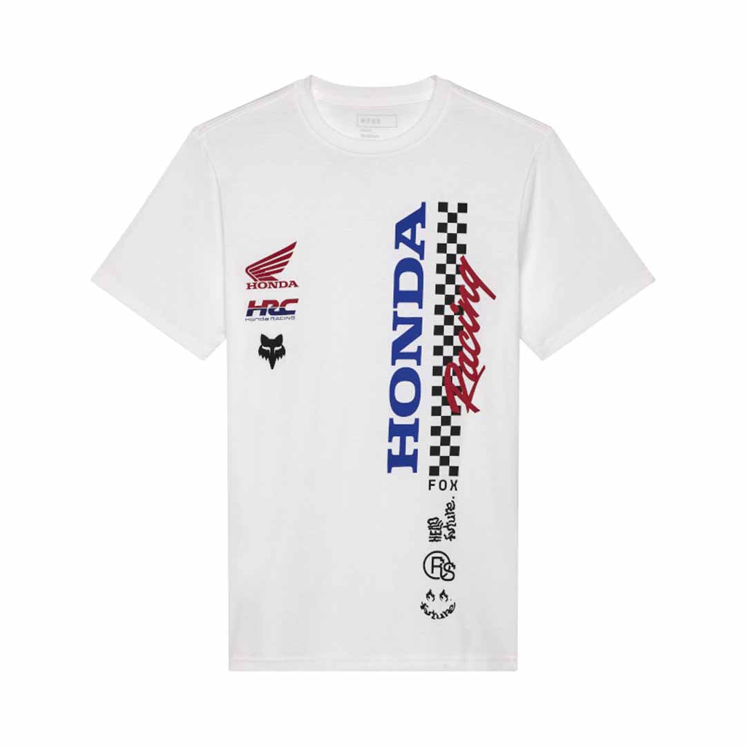 Fox Mens Honda Tee (2025) in Optic White