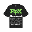 Fox Mens Kawasaki Oversized Tee (2025) in Black