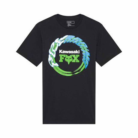 Fox Mens Kawasaki Tee (2025) in Black