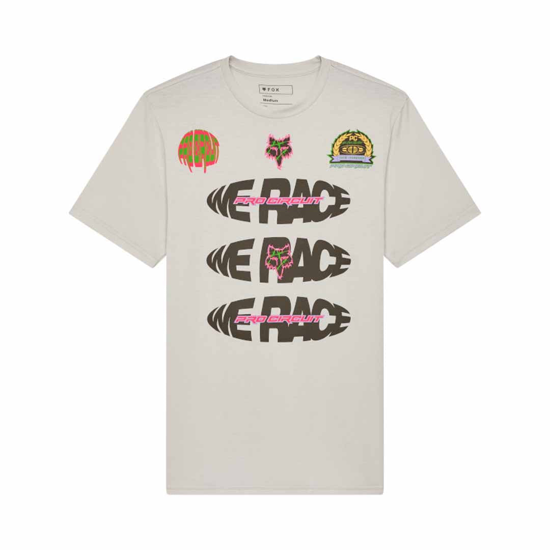 Fox Mens Pro Circuit Tee (2025) in Light Grey