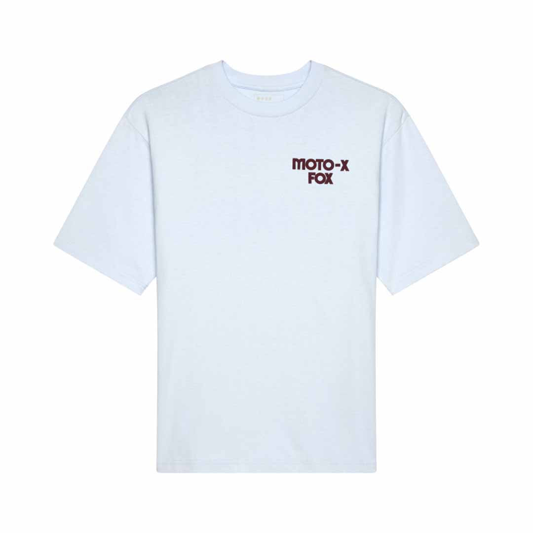 Fox Mens Moto-X Oversized Tee (2025) in Pale Blue