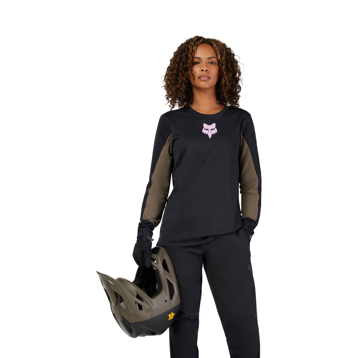 Fox Womens Defend Park Long Sleeve Jersey (2025)