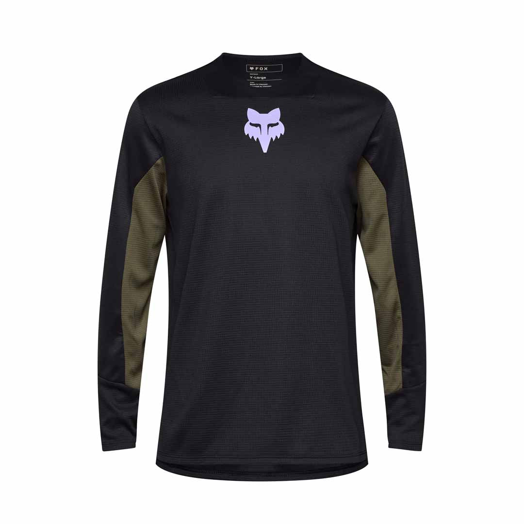 Fox Youth Defend Long Sleeve Jersey Park (2025)
