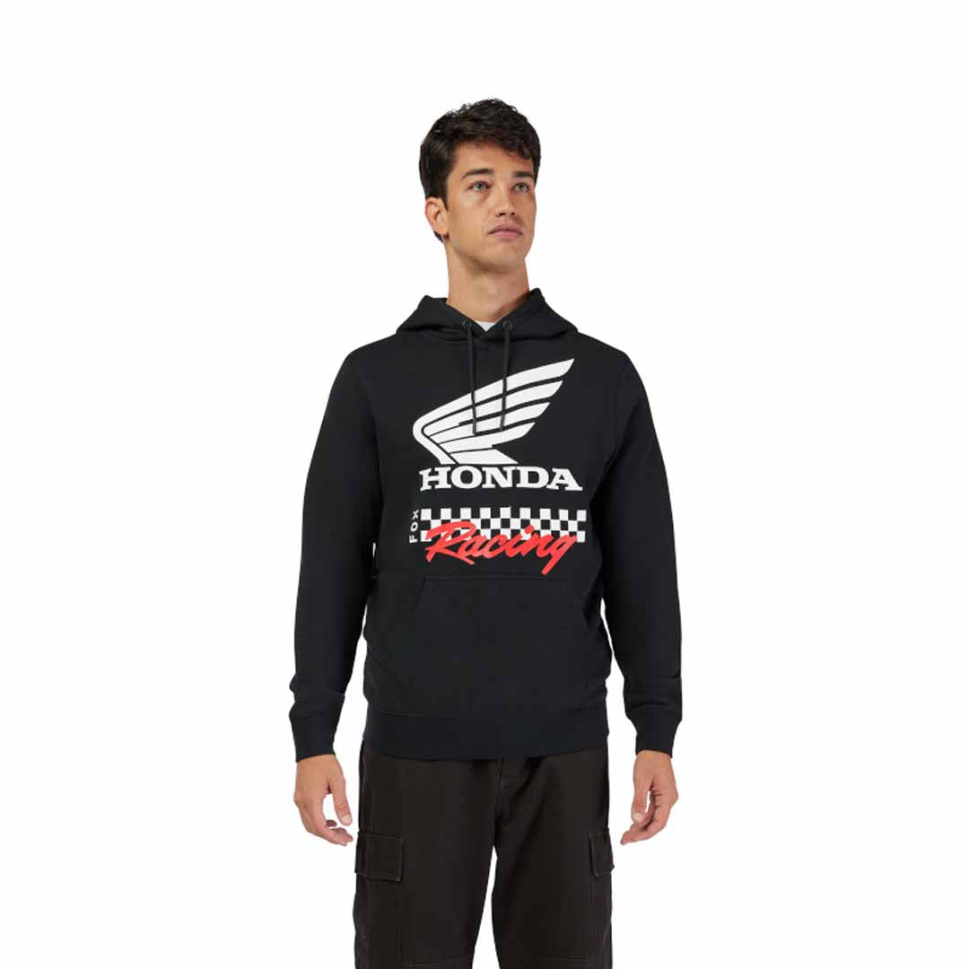 Fox Mens Honda Pullover Hoodie (2025) in Black