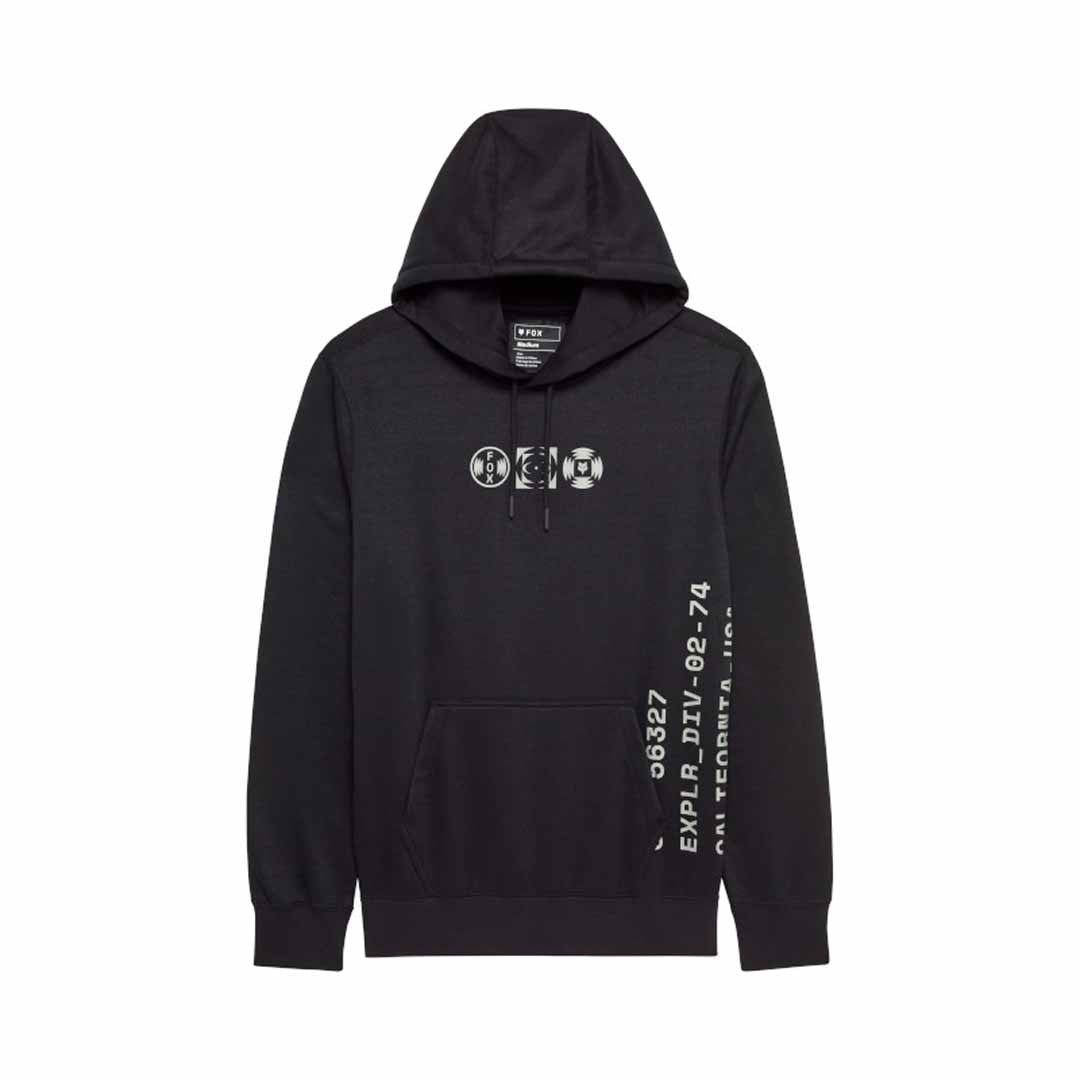 Fox Mens Vision Tech Fleece Pullover Hoodie (2025) in Black