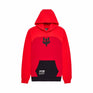 Fox Mens Fracture Paneled Pullover Hoodie (2025) in Red
