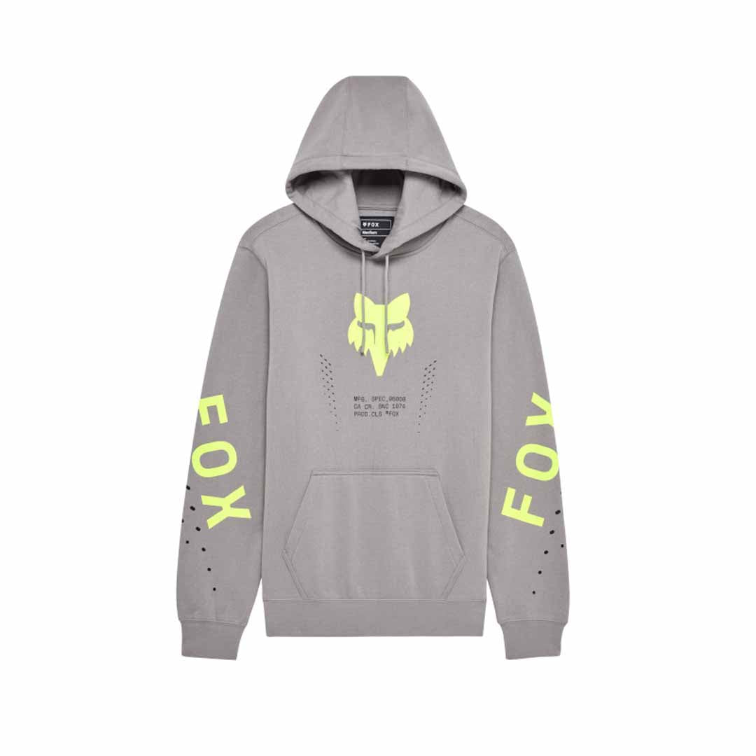 Fox Mens Shield Pullover Hoodie (2025) in Steel Grey