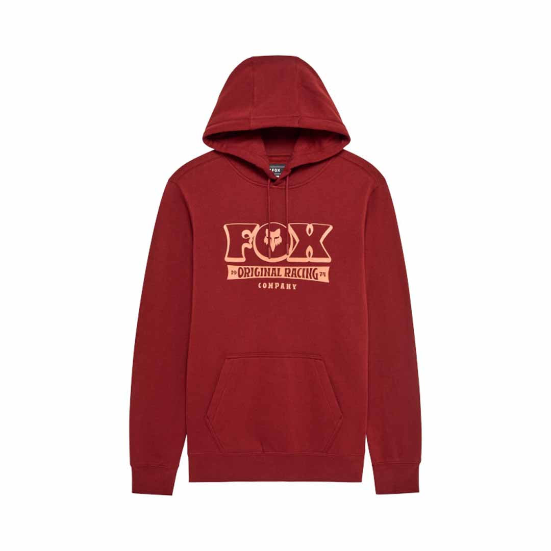 Fox Mens Banner Pullover Hoodie (2025) in Rust
