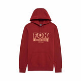 Fox Mens Banner Pullover Hoodie (2025) in Rust