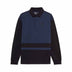 Fox Mens Circa 74 Oversized Long Sleeve Rugby Top (2025) in Midnight Blue
