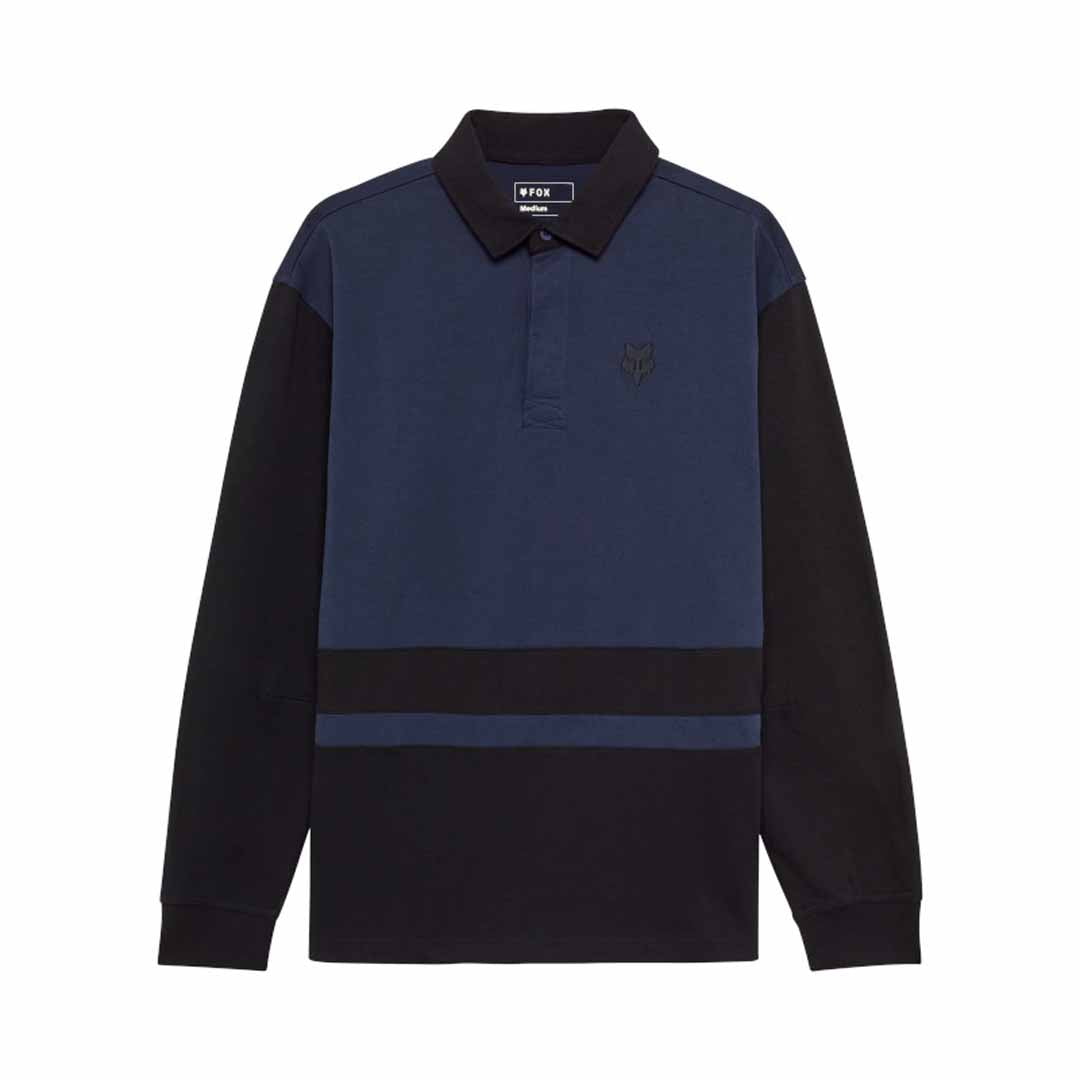 Fox Mens Circa 74 Oversized Long Sleeve Rugby Top (2025) in Midnight Blue