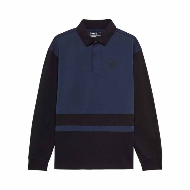 Fox Mens Circa 74 Oversized Long Sleeve Rugby Top (2025) in Midnight Blue