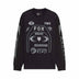 Fox Mens Image Cosmo Oversized Long Sleeve Tee (2025) in Black