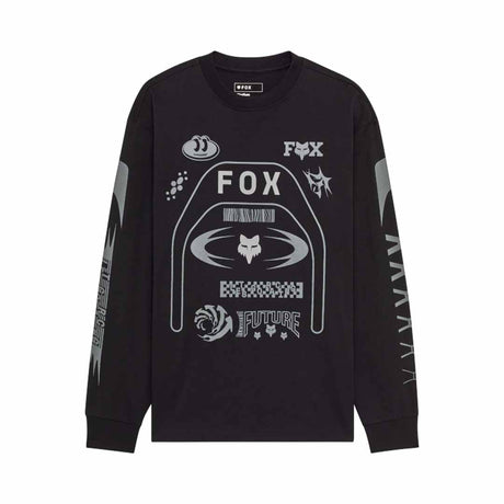 Fox Mens Image Cosmo Oversized Long Sleeve Tee (2025) in Black
