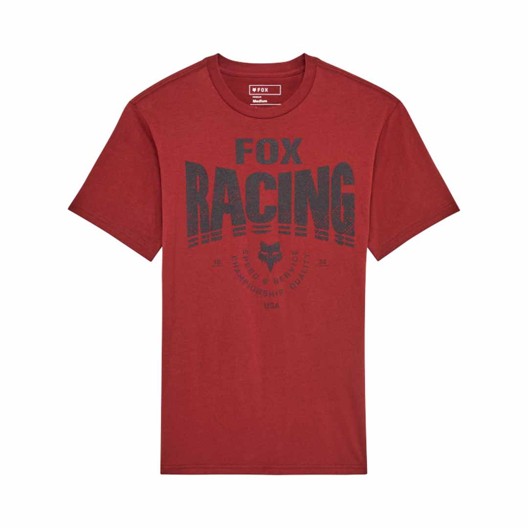 Fox Mens Tread Premium Tee (2025) in Rust