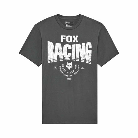 Fox Mens Tread Premium Tee (2025) in Dark Shadow