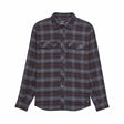 Fox Mens Survivalist Stretch Flannel Long Sleeve Shirt (2025) in Black
