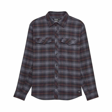Fox Mens Survivalist Stretch Flannel Long Sleeve Shirt (2025) in Black