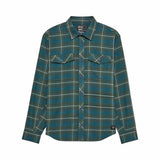 Fox Mens Survivalist Stretch Flannel Long Sleeve Shirt (2025) in Dark Sage