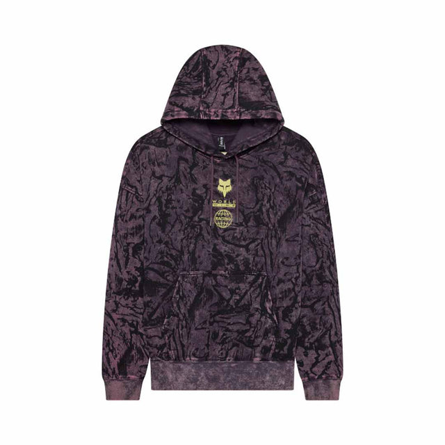 Fox Mens Image Print Fleece Pullover (2026) in Plum Perfect