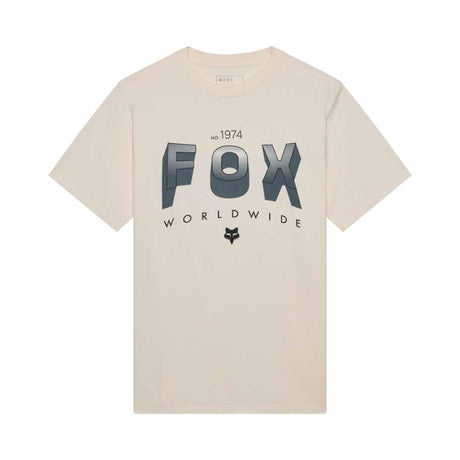 Fox Mens Block 195 Orig Tee (2026) in Off White