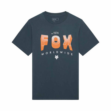 Fox Mens Block 195 Orig Tee (2026) in Deep Cobalt