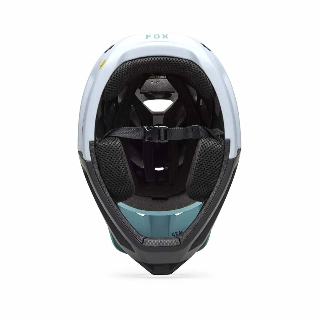FOX PROFRAME HELMET RIZER pale blue inside