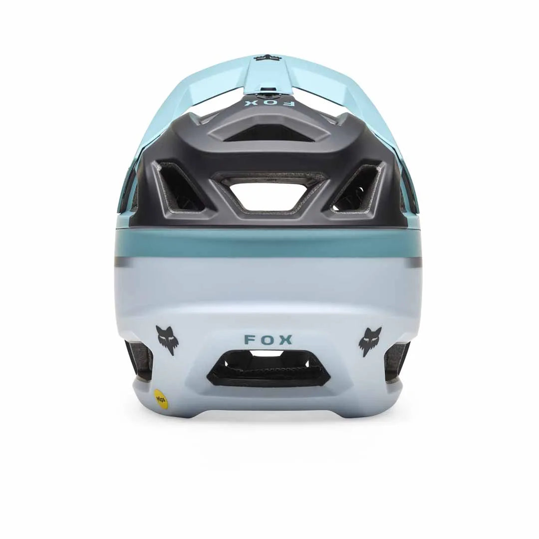 FOX PROFRAME HELMET RIZER pale blue rear