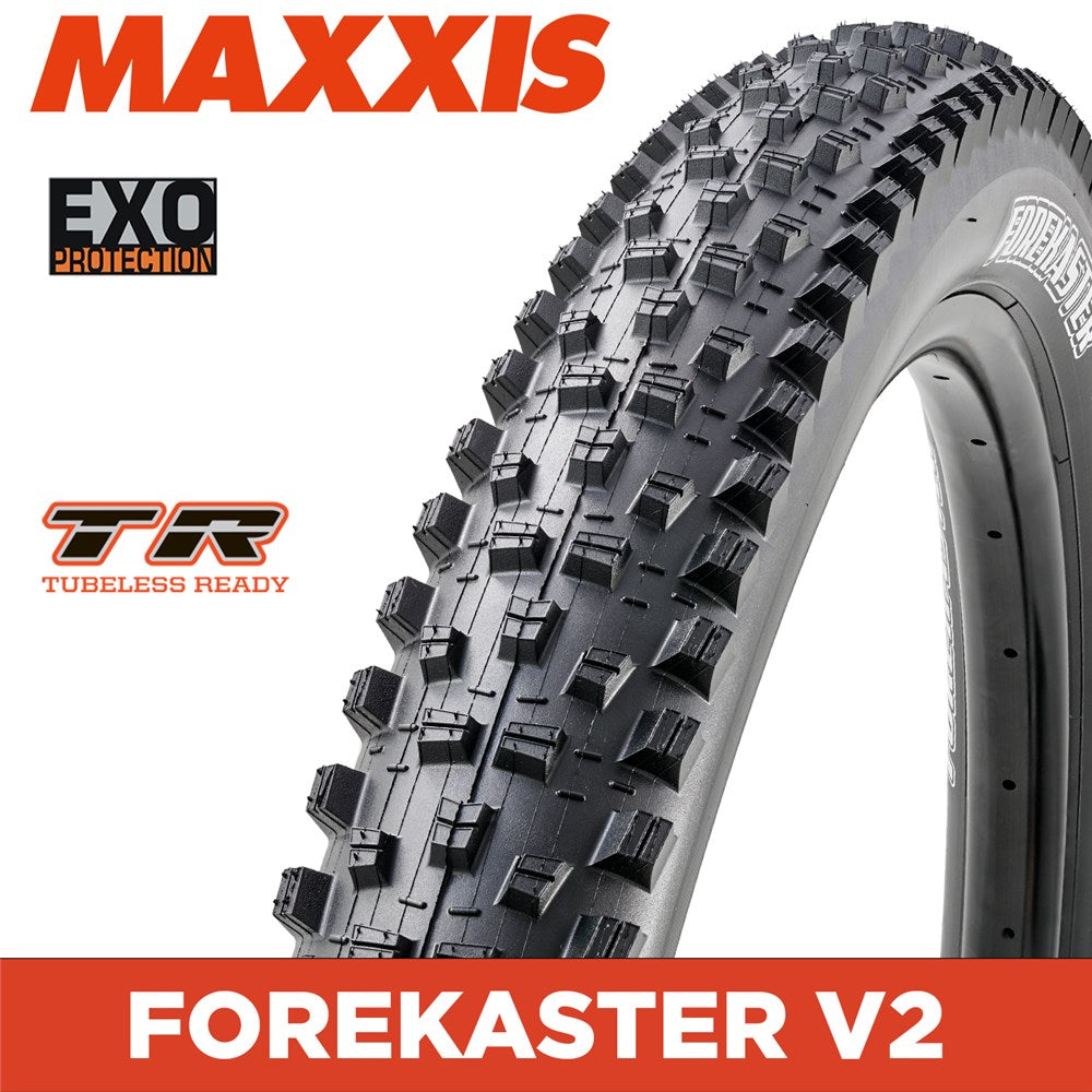 Tyre 27.5 x 2.40 Maxxis Forekaster V2 WT EXO TR Folding 60TPI E-25