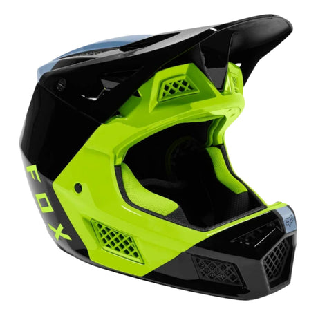 Fox Rampage Pro Carbon Fuel MIPS Full Face Helmet bright yellow black front