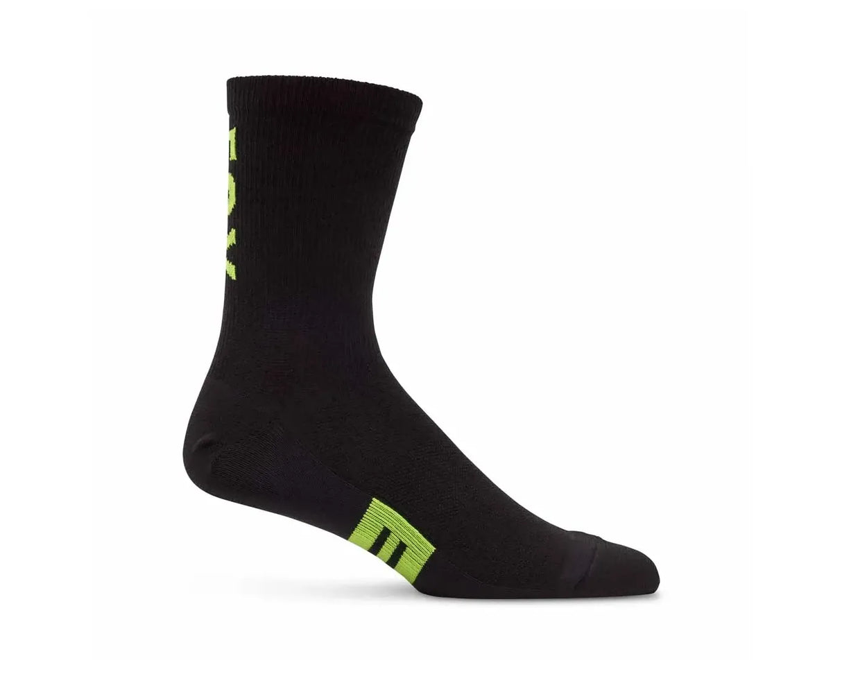 Fox 6" Flexair Merino Sock black yellow