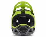 Fox Rampage Barge AS Full Face Helmet Yellow front