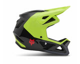 Fox Rampage Barge AS Full Face Helmet Yellow side profile