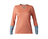 Fox Women's Defend Long Sleeve Jersey (2023) Salmon