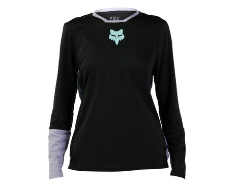 Fox Women's Defend Race Long Sleeve Jersey (2023) Black