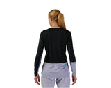 Fox Women's Defend Race Long Sleeve Jersey (2023) Black rear