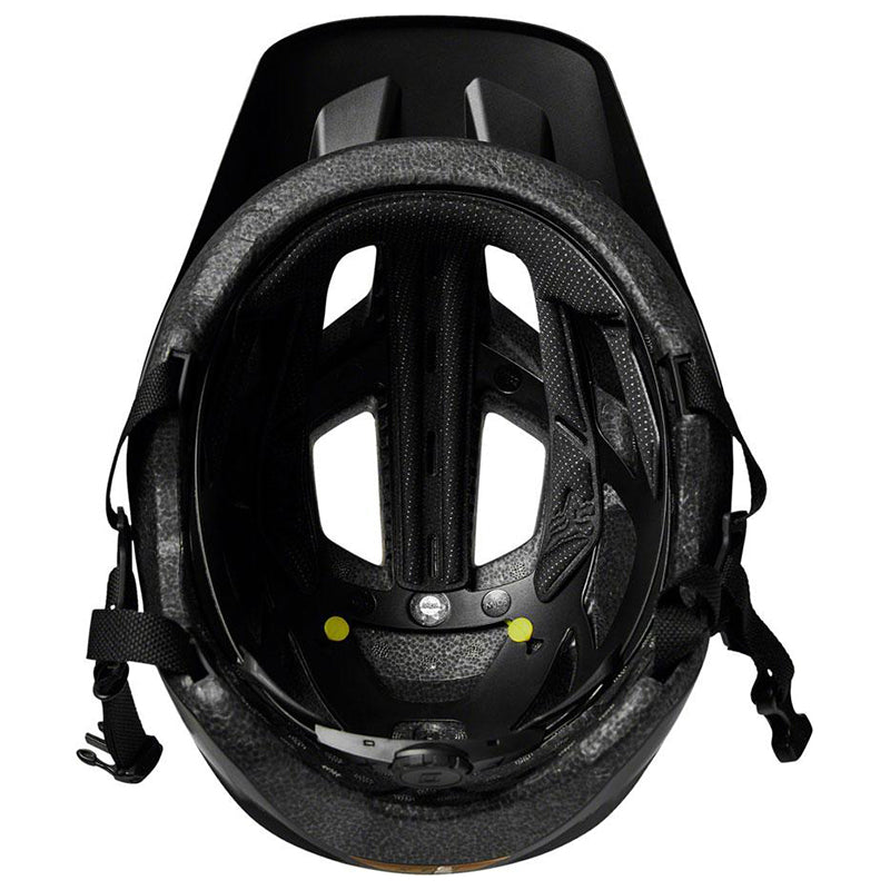 Fox Youth Mainframe MIPS Helmet black gold inside