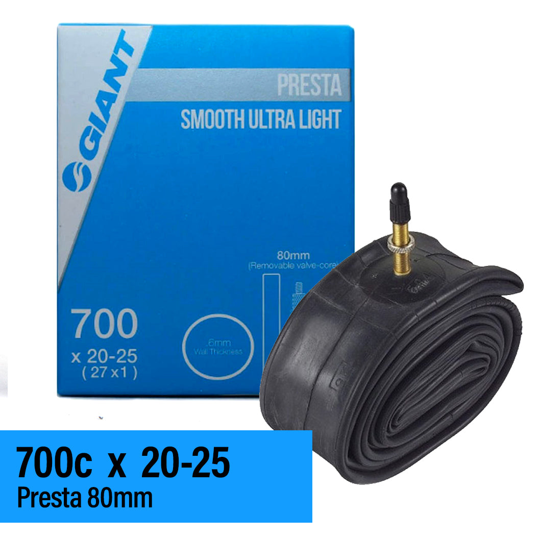 Tube 700 x 20-25 Giant Presta 80mm Smooth Ultra Light