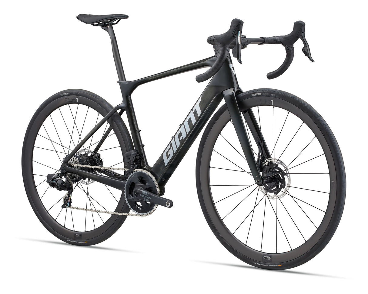 Giant Defy Advanced E+ Elite 1 Electric Road Bike (2025) oblique front