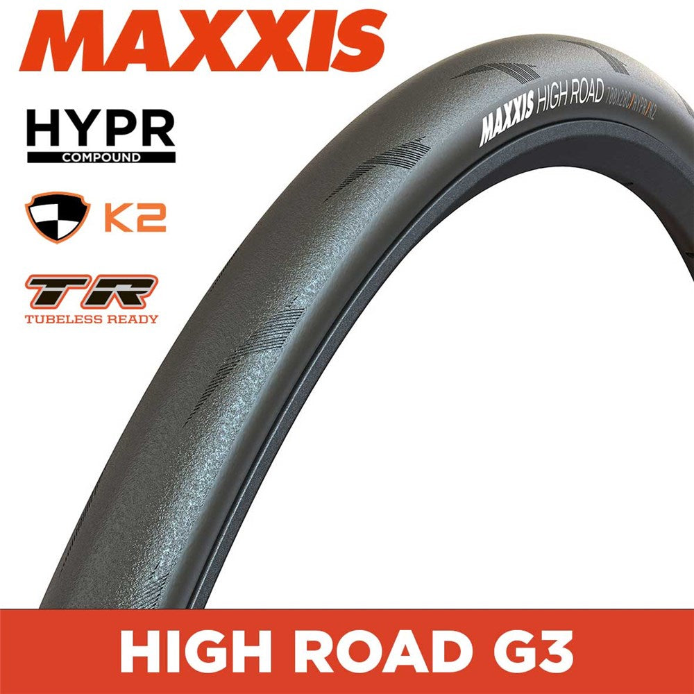 Tyre 700 x 28 Maxxis High Road G3 Tubeless Ready Folding 150TPI HYPR K2