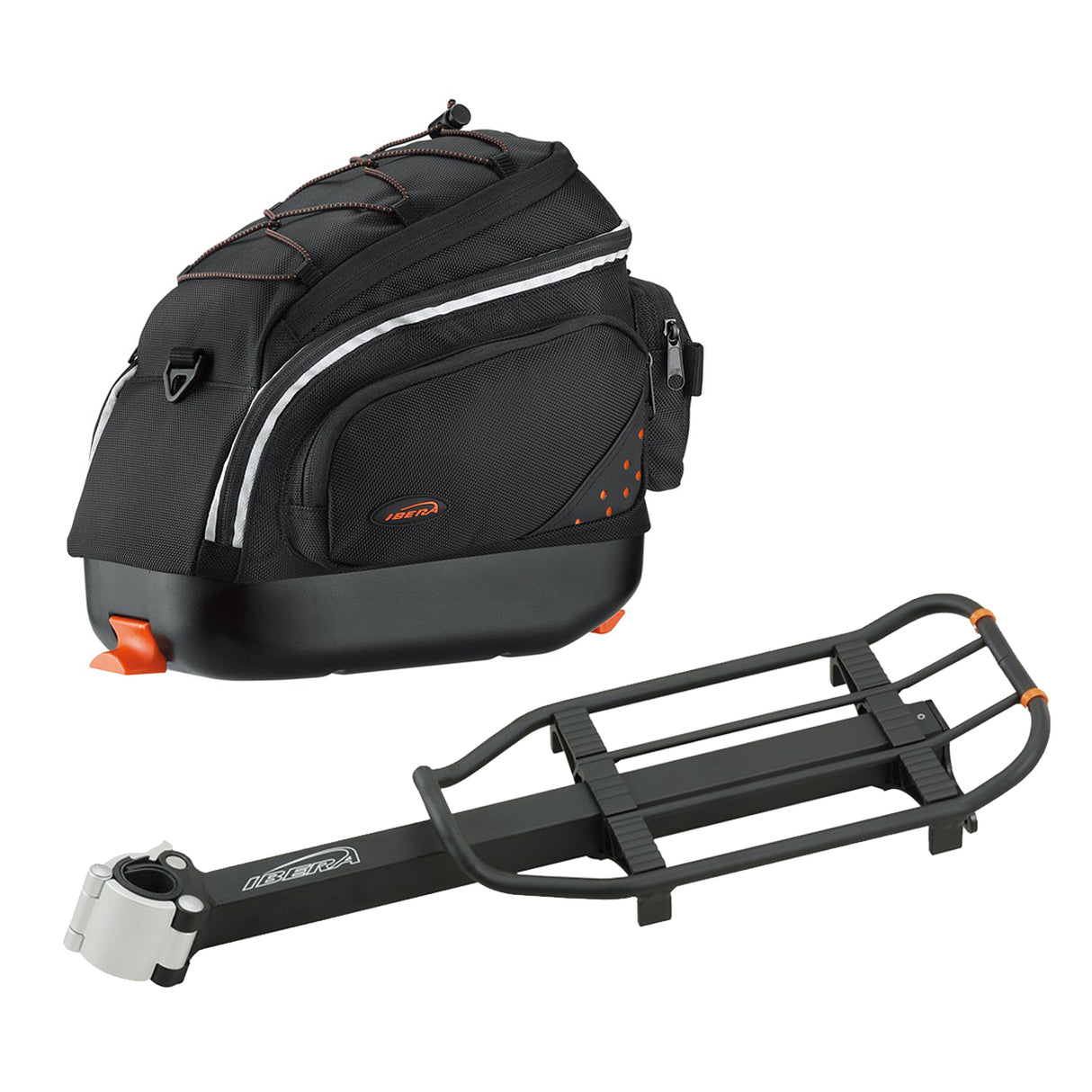Ibera Pak Rak Mini Seatpost Rack & Bag Combo Set
