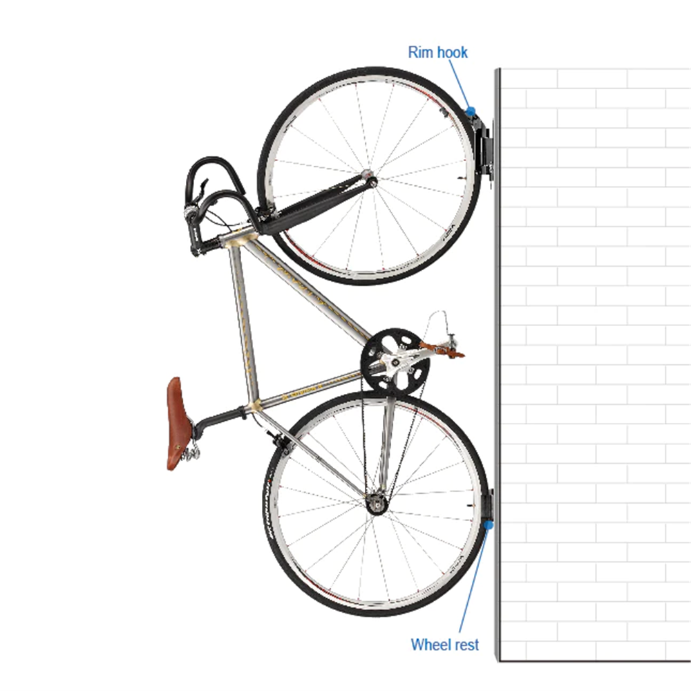 Ibera Vertical Side-Swing Wall Bike Hanger