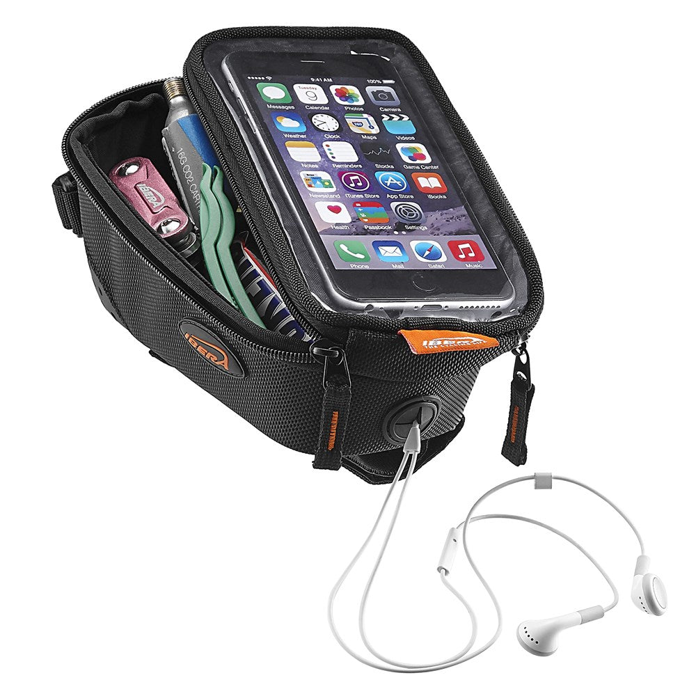 Ibera Top Tube Frame Bag with Phone Sleeve