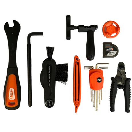 Super B 15-Piece Bicycle Tool Set with Roll Bag (TB-B100)