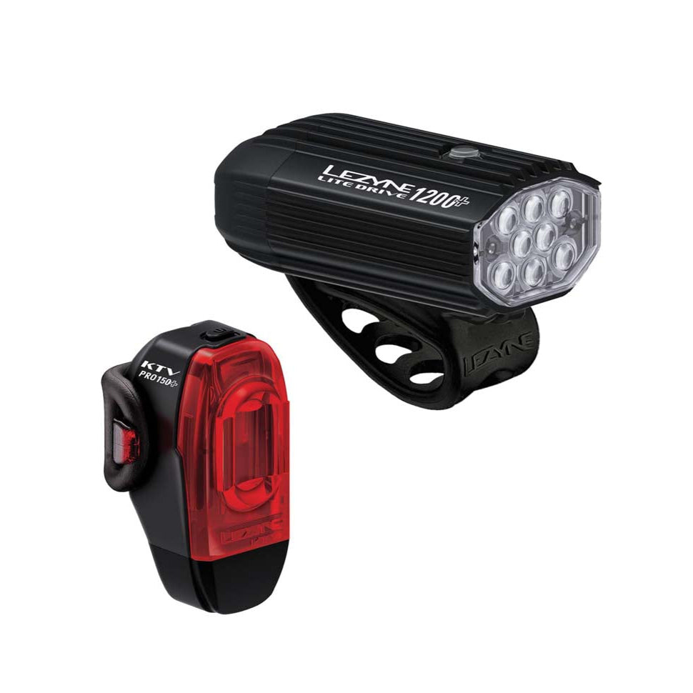 Lezyne Lite Drive Pro 1200+/KTV Drive Pro 150+ USB Light Set