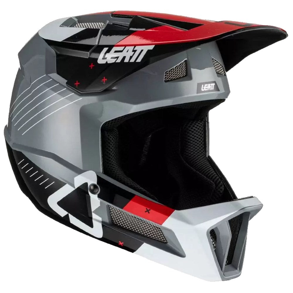 Leatt Gravity 2.0 Full Face Helmet titanium oblique