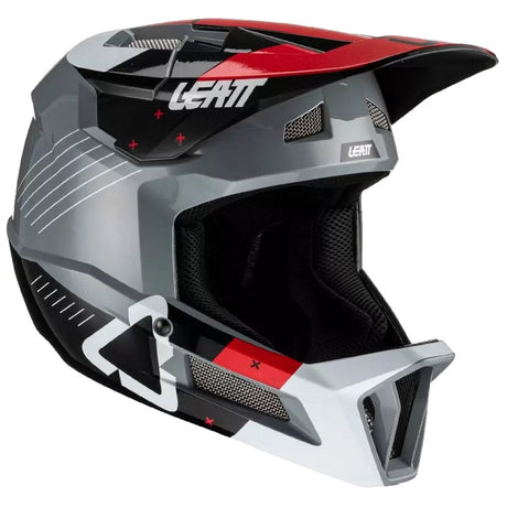 Leatt Gravity 2.0 Full Face Helmet titanium oblique