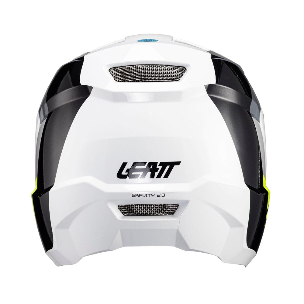 Leatt Gravity 2.0 Full Face Helmet white back